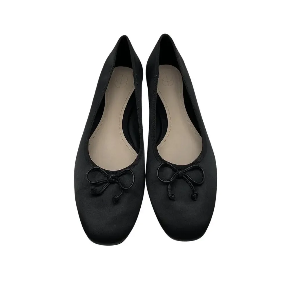 Porte & Paire black satin